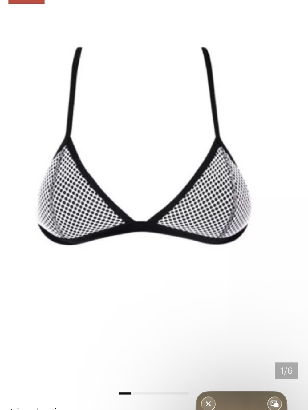 TRIANGL black and white bikini top - Picture 4 of 4